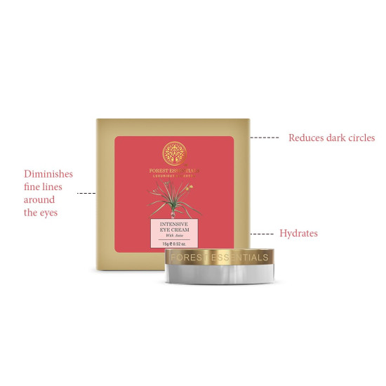 Forest Essentials Intensive Eye Cream with Anise - Reduces Fine Lines & Dark Circles