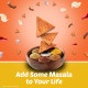 Bingo! Mad Angles Mmmmm Masala – Masala Flavoured Corn-Based Triangle Chips - Crunchy Delight
