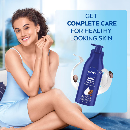 NIVEA Cocoa Nourish 400ml Body Lotion - 48 H Moisturization