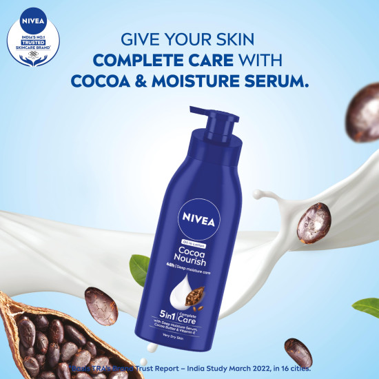 NIVEA Cocoa Nourish 400ml Body Lotion - 48 H Moisturization