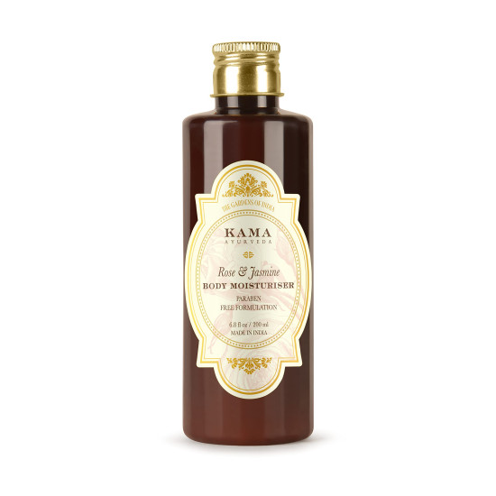 Kama Ayurveda Rose and Jasmine Body Moisturiser - SLES Free & Deeply Moisturizing
