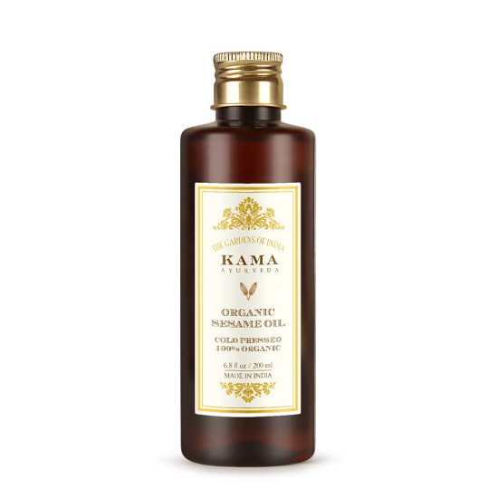 Kama Ayurveda Organic Sesame Oil - 100% Organic Cold-Pressed