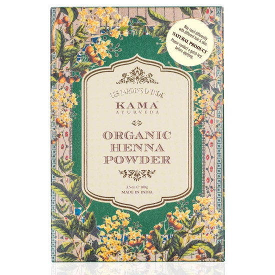 Kama Ayurveda 100% Organic Henna Powder - Natural Hair Color