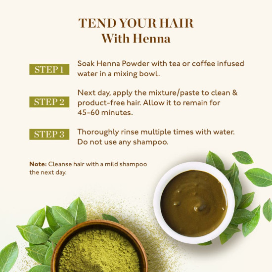 Kama Ayurveda 100% Organic Henna Powder - Natural Hair Color