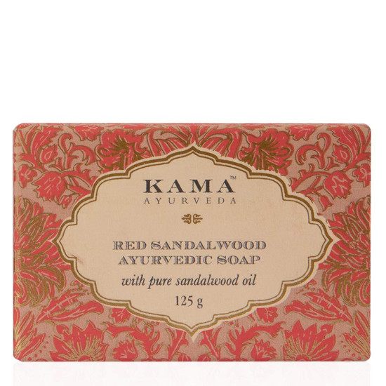 Kama Ayurveda Red Sandalwood Ayurvedic Soap - Pure Sandalwood Oil