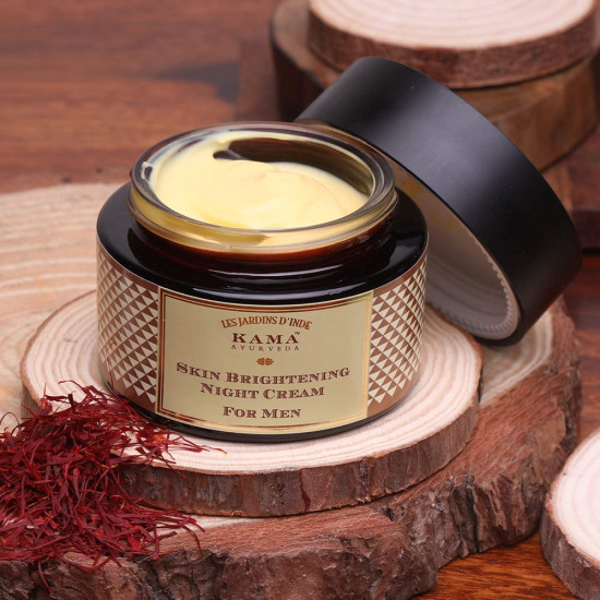 Kama Ayurveda Brightening & Smoothening Night Cream For Men - Anti-Aging Formula