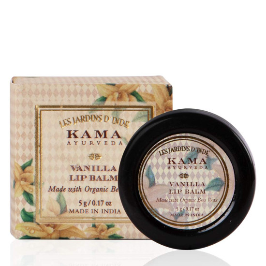 Kama Ayurveda Vanilla Lip Care 5gm - Natural Moisturising Lip Balm