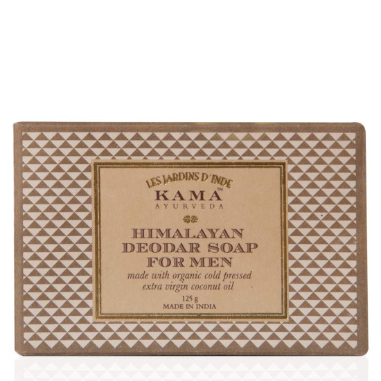 Kama Ayurveda Himalayan Deodar Soap for Men - Organic Coconut Oil Enriched