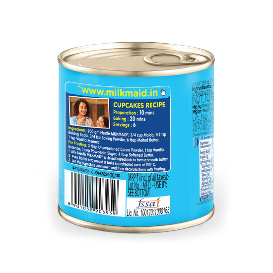 Nestle Milkmaid Tin, 380G/400G - Versatile Sweetened Condensed Milk