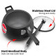 Hawkins Contura Black Pressure Cooker, 5 Litre - Hard Anodised Body