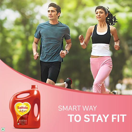 Saffola Active Refined Oil - Blend of Rice Bran & Soybean Oil