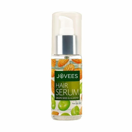 Jovees Herbal Hair Serum Grape Seed and Almond - For Frizzy Hair & Hairfall Prevention