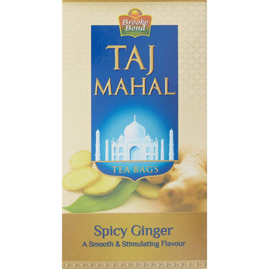 Taj Mahal Spicy Ginger Tea Bags - Rich & Spicy Flavor