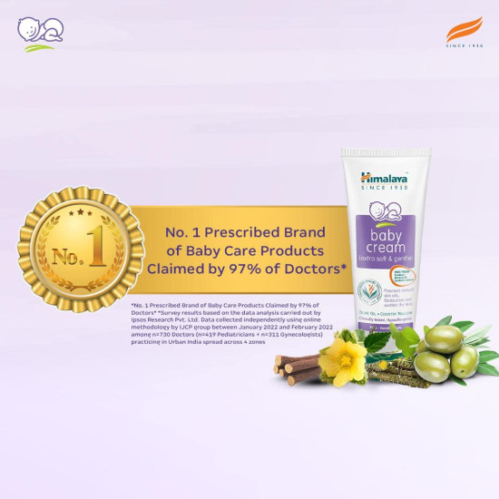 Himalaya Baby Cream - Face Moisturizer & Day Cream for Dry Skin