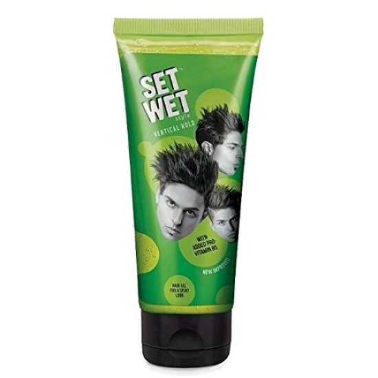 Set Wet Style Vertical Hold Hair Gel - Strong Hold Styling Pack