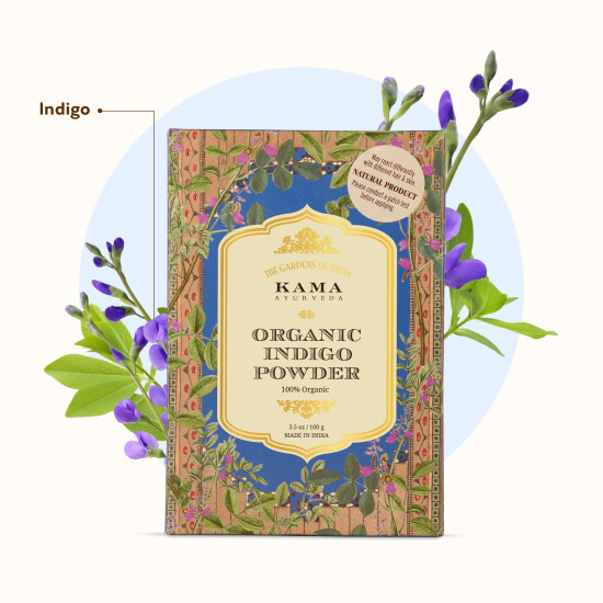 Kama Ayurveda Organic Indigo Powder - Natural Hair Colorant