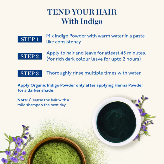 Kama Ayurveda Organic Indigo Powder - Natural Hair Colorant