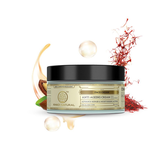 Khadi Natural Anti Ageing Cream - Prevent Premature Signs of Aging