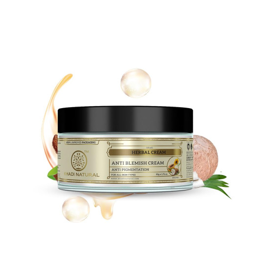 Khadi Natural Anti Blemish Cream - Skin Exfoliating & Dark Spot Reduction