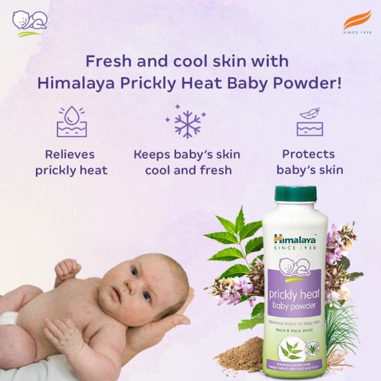 Himalaya Prickly Heat Baby Powder with Neem and Yashada Bhasma - 100g