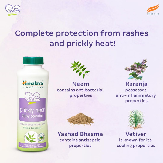 Himalaya Prickly Heat Baby Powder with Neem and Yashada Bhasma - 100g