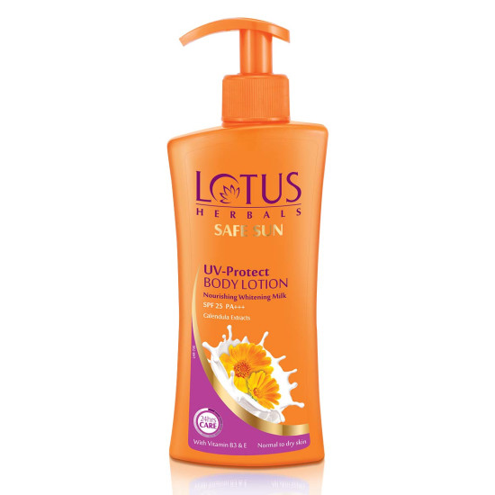 Lotus Herbals Safe Sun UV Protect Body Lotion SPF 25 PA+++ - Hydrating & Protective
