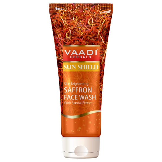 Vaadi Herbals Skin Whitening Saffron Face Wash - Sun Protection & Radiance