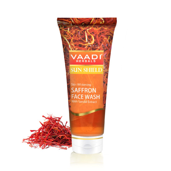 Vaadi Herbals Skin Whitening Saffron Face Wash - Sun Protection & Radiance
