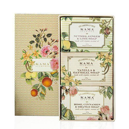 Kama Ayurveda Natural Soap Box 375g - Luxurious Skincare