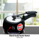 Hawkins Contura Black 1.5 Litre Pressure Cooker - Hard Anodised Body