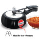 Hawkins 2 Litre Contura Black Pressure Cooker - Hard Anodised Efficiency