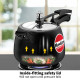 Hawkins 4 Litre Contura Black Pressure Cooker - Hard Anodised Inner Lid Hawkins 4 Litre Contura Black Pressure Cooker - Hard Anodised Inner Lid
