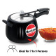 Hawkins 6.5 Litre Contura Black Pressure Cooker - Hard Anodised Inner Lid Cooker