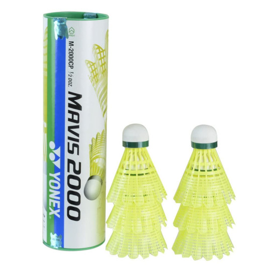 Yonex Mavis 2000 Green Cap Nylon Badminton Shuttlecock - Superior Performance