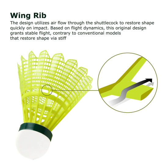 Yonex Mavis 2000 Green Cap Nylon Badminton Shuttlecock - Superior Performance