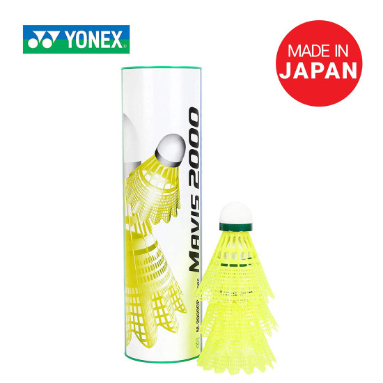 Yonex Mavis 2000 Green Cap Nylon Badminton Shuttlecock - Superior Performance