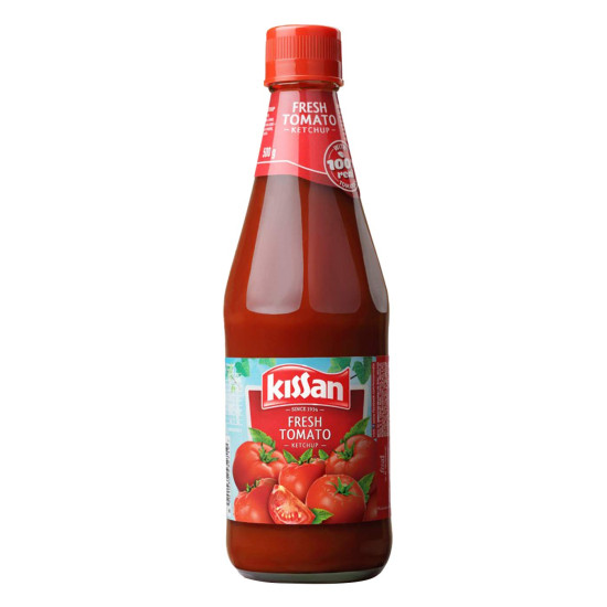 Kissan Fresh Tomato Ketchup Bottle - Delicious & No Added Colors