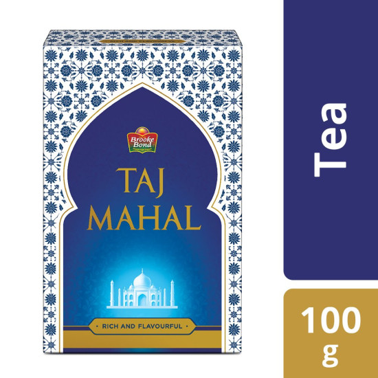 Brooke Bond Taj Mahal Tea - Unique Rich Flavor, 100 Grams