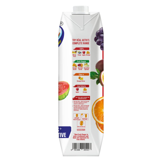 Real Activ Fiber Multi Fruit 1L - No Added Sugars & Preservative