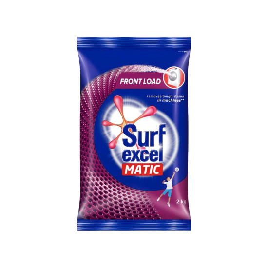 Surf Excel Matic Front-Load Detergent Powder 2 Kg - Tough Stain Removal Surf Excel Matic Front-Load Detergent Powder 2 Kg - Tough Stain Removal