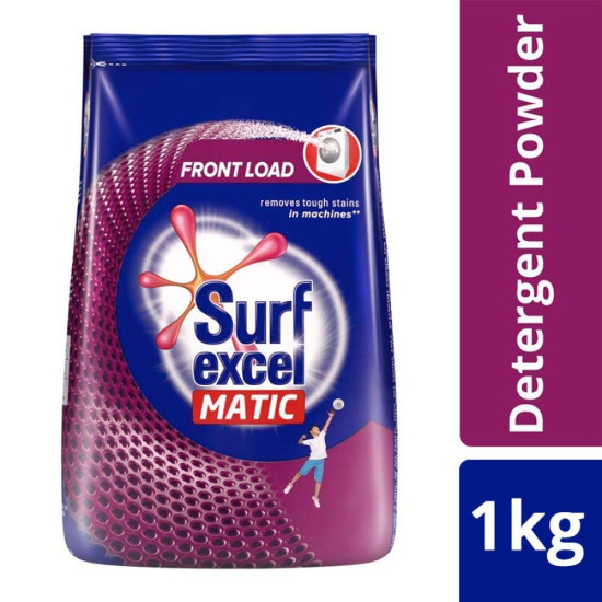 Surf Excel Matic Front Load Detergent Powder 1 kg - Optimal Cleaning for Front Load Machines