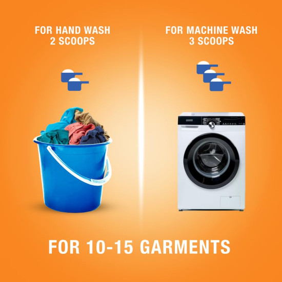 Surf Excel Quick Wash Detergent Powder 2 Kg - Tough Stain Removal