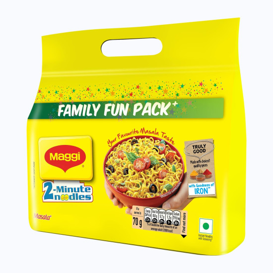 MAGGI 2-minute Instant Noodles - Masala Taste with Iron Goodness