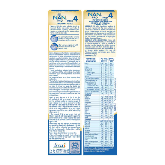 Nestlé NAN PRO 4 Follow-Up Formula - Optimal Nutrition for 18-24 Months
