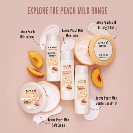 Lakme Peach Milk Moisturizer Body Lotion 60ml - 12-Hour Moisture Lock