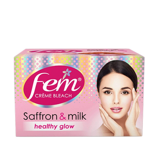Fem Fairness Crème Bleach - Advanced Skin Brightening with Saffron & Milk