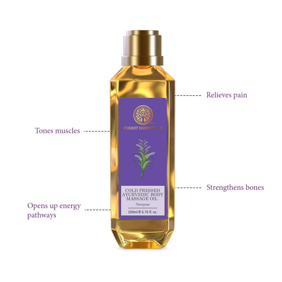 Forest Essentials Narayana Ayurvedic Body Massage Oil - Traditional Ayurvedic Experience