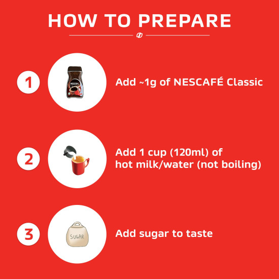 Nescafe Classic Instant Coffee Powder - Bold Taste & Rich Aroma