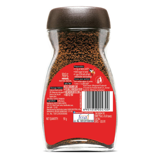 NESCAFE Classic 100% Pure Instant Coffee Powder - Bold Taste & Rich Aroma