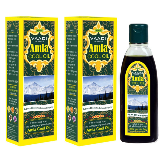 Vaadi Herbals Amla Cool Oil with Brahmi and Amla Extract - Nourishing Hair Care